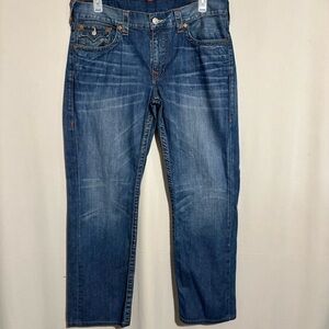 True Religion Medium Wash Straight Leg Men's Jeans size 36